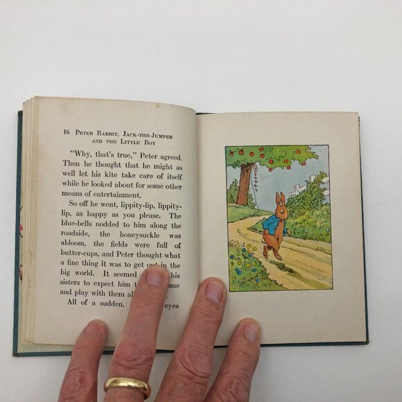 Peter Rabbit And The Little Boy Wee Books Linda Stevens Almond Illustrated 1935 - Picture 9 of 10